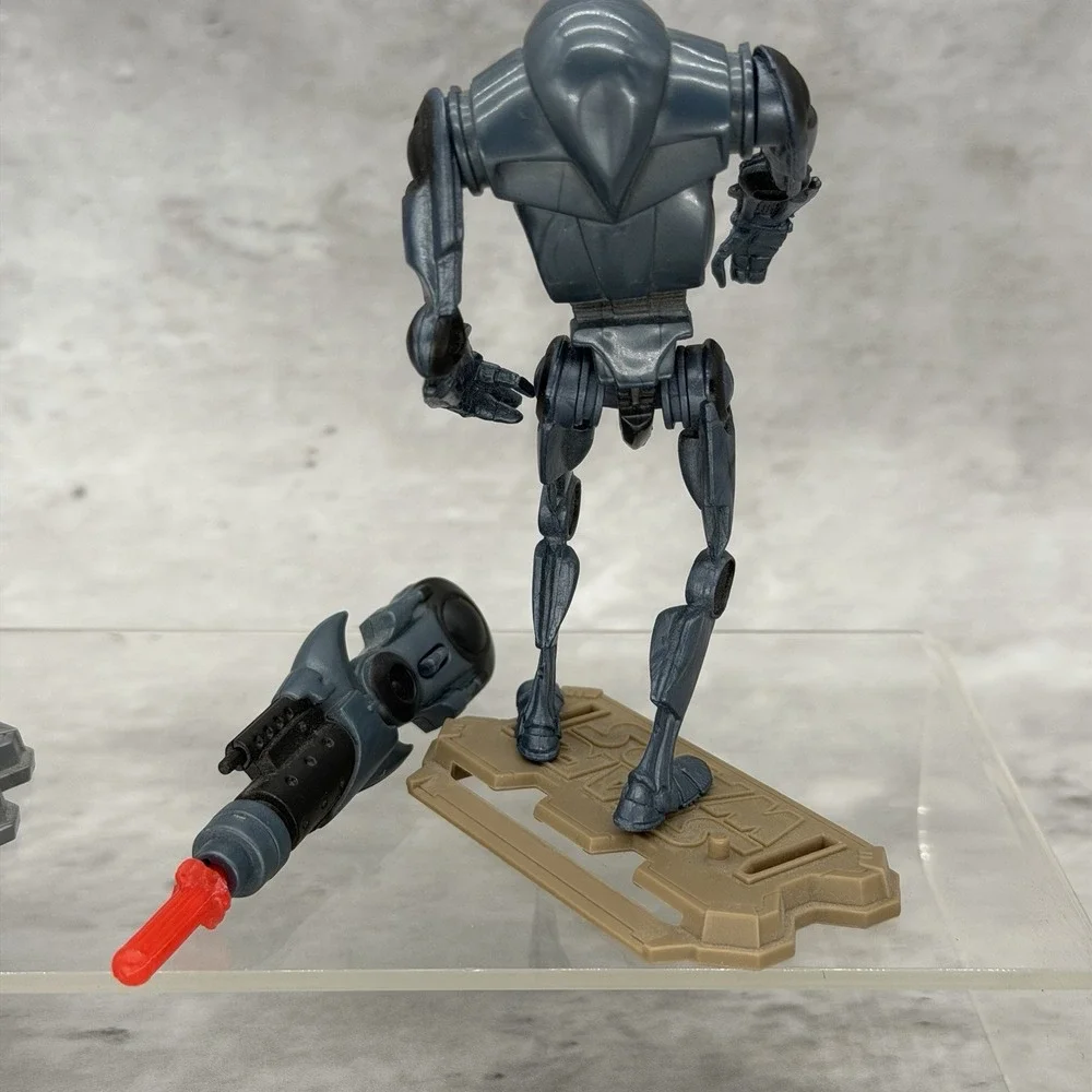 Star Wars Attack Of The Clones Action figure Lot Jango Fett Super Battle Droid
